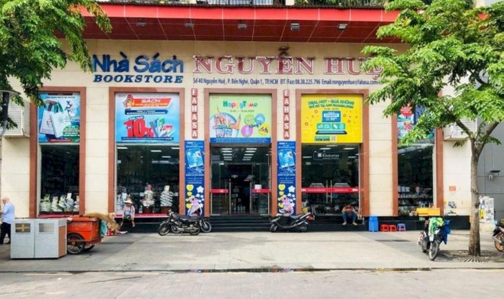 Nguyen Hue Bookstore is located on the 1st floor of The Cafe Apartments
